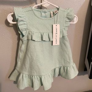 Janie and Jack 0-3 months Mint Dress NWT